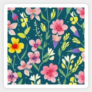 Woodland Meadow Pattern 7 Sticker